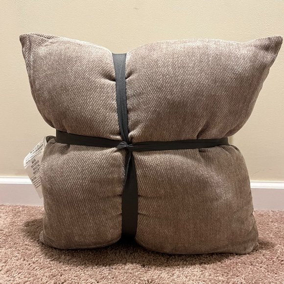 2021 18" x 18" Toss Pillows 2 Pack Beige - Picture 2 of 2